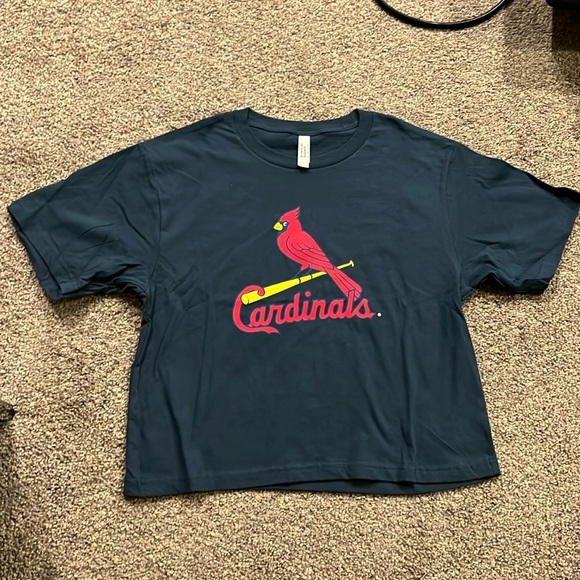 St. Louis Cardinals MLB Navy Blue Crop - Picture 1 of 1